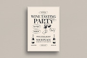Retro Wine Tasting Event Flyer, a Flyer Template by Guuver (Thumbnail 1 of 3)
