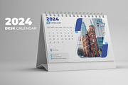 Desk Calendar 2024, a Print Template by Uiparvin (Thumbnail 1 of 2)