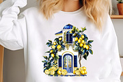 Watercolor Amalfi Summer Clipart, an Illustration by designcity5 (Thumbnail 5 of 5)