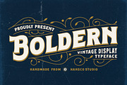 Boldern – Retro Serif Font, a Serif Font by HansCo Studio (Thumbnail 1 of 13)