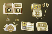Music 3D Icon Pack, an Object 3D Model by Tempcraft (Thumbnail 5 of 5)