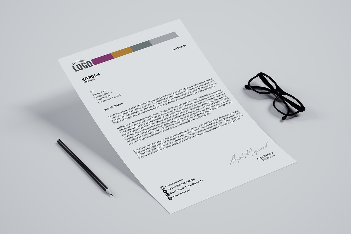 Business Letterhead Template, a Templates & Theme by iloveTemplate (Photo 1 of 4)
