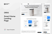 Orris – Smart Home Landing Page, an UI Kit Template by peterdraw (Thumbnail 1 of 3)