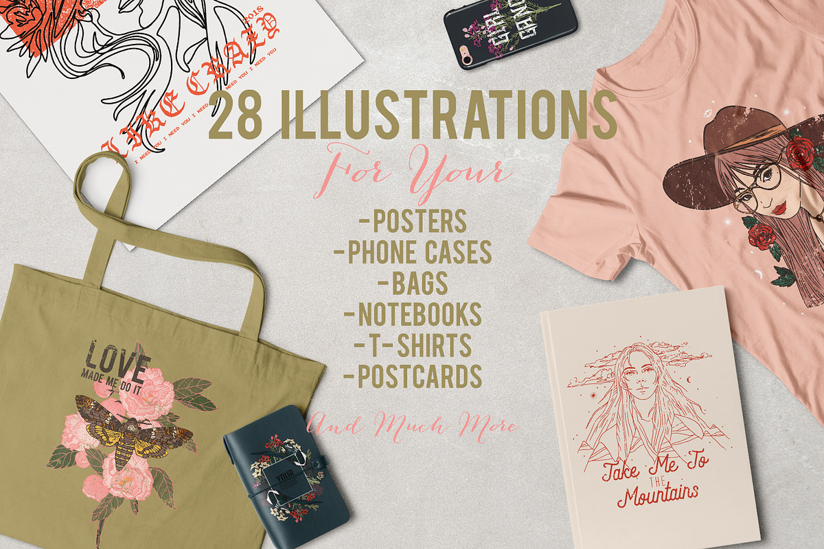 Fashion T-Shirt Designs, an Illustration by NKTN (Photo 2 of 12)
