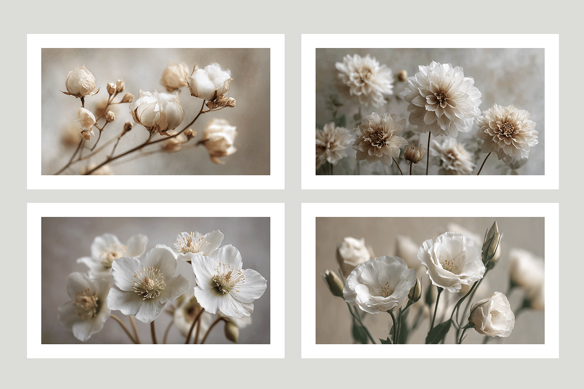 Hihe Co. White Floral Art, a Texture Illustration by milatovar (Photo 2 of 20)