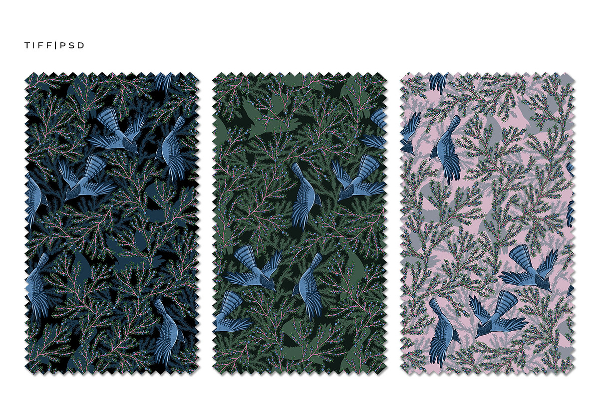 Moonlit Woodland — Winter Patterns, an Animal Illustration by Liiafis (Photo 6 of 15)