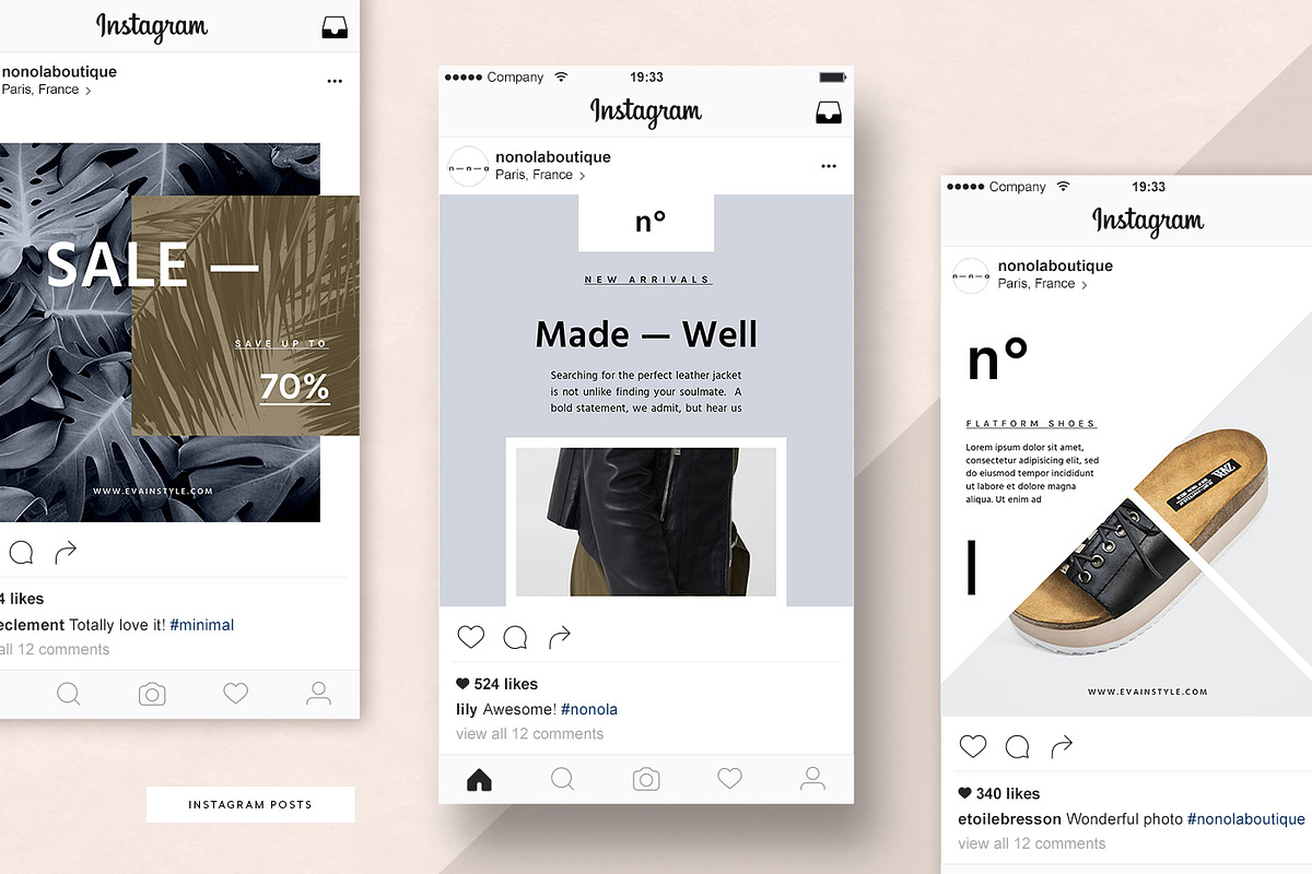 Fashion Social Media Pack • Éva, a Social Media Template by Nonola (Photo 3 of 13)