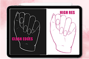 NAIL ART DESIGN PROCREATE BRUSH SET, a Brush Add-On by The GG Shop (Thumbnail 10 of 11)