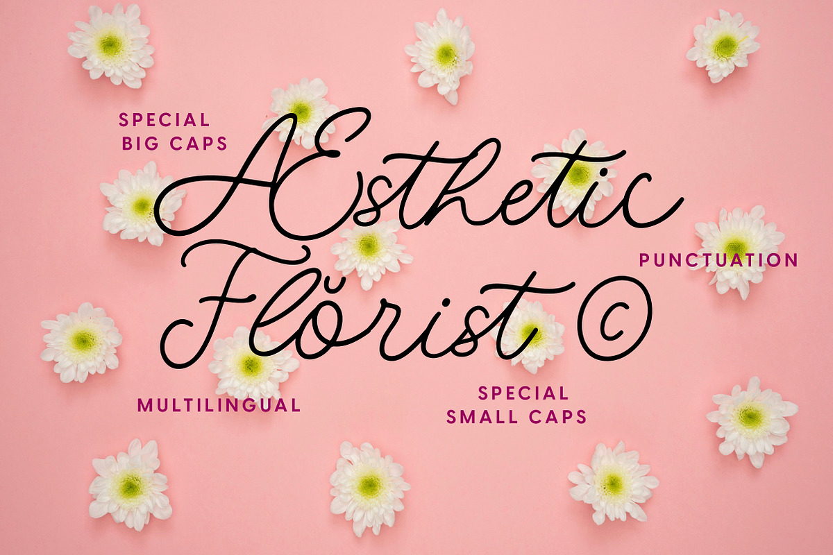 Floweryco, a Font by fopifopi (Photo 2 of 6)