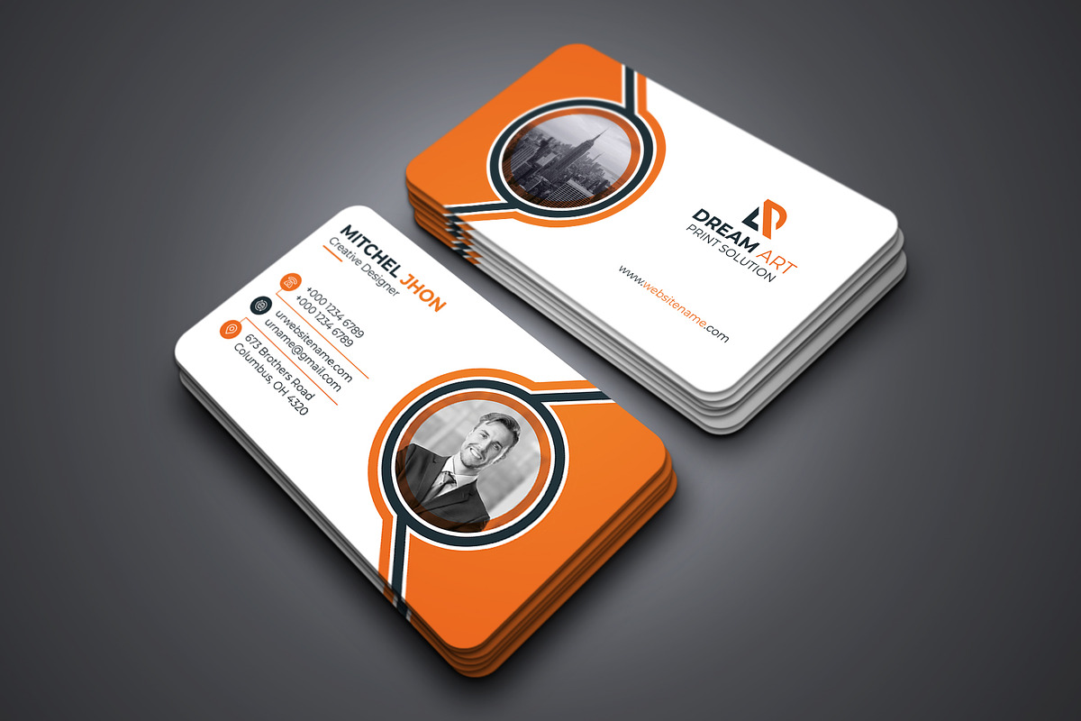 Creative & Corporate Business Card, a Business Card Template by GFXCity (Photo 3 of 4)
