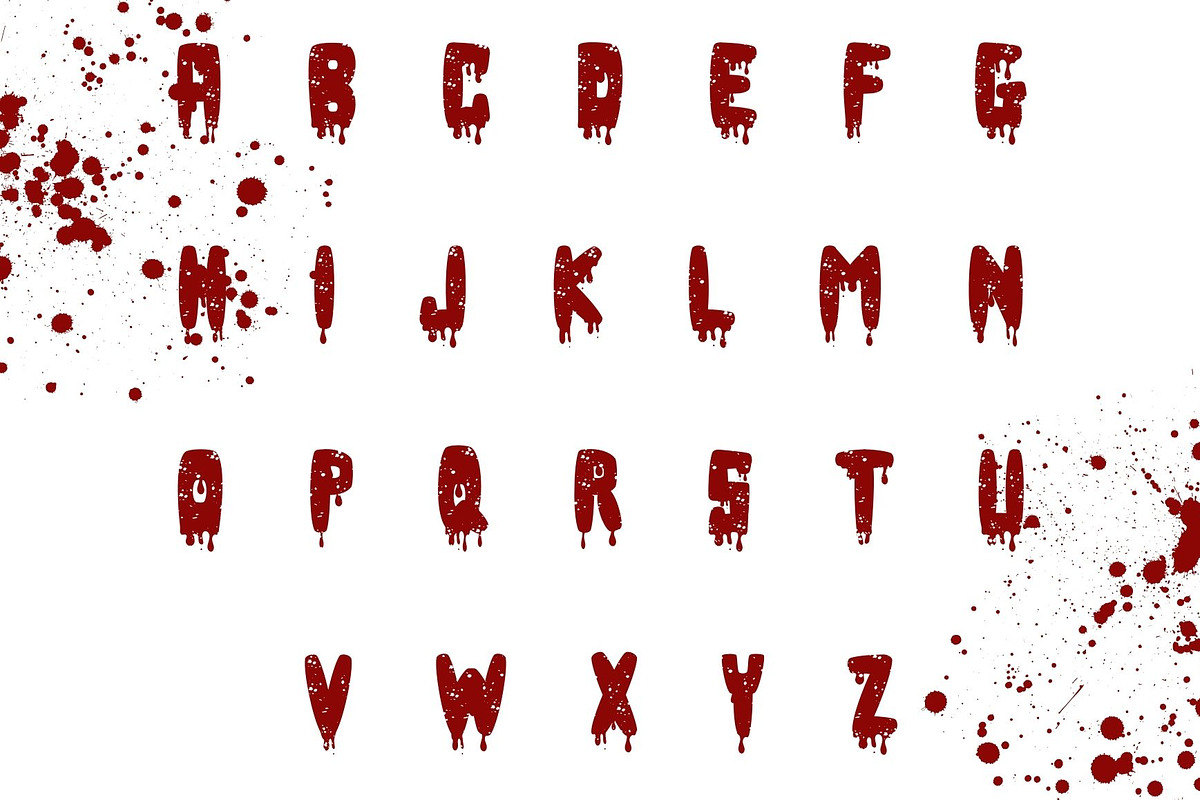 Blood - Decorative font, a Sans Serif Font by Brown Cupple (Photo 3 of 8)