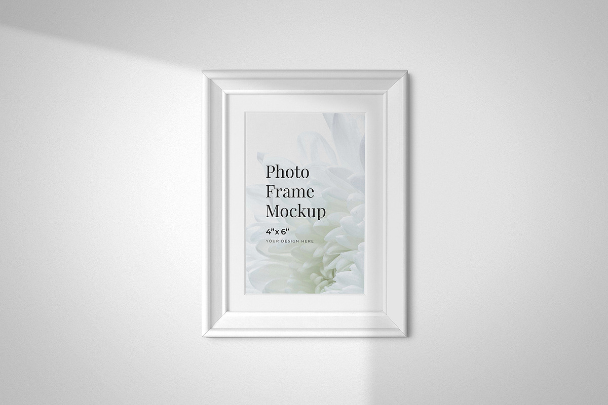 Photo Frame on Wall Mockup, a Product Mockup by Aurora Graphics (Photo 2 of 7)