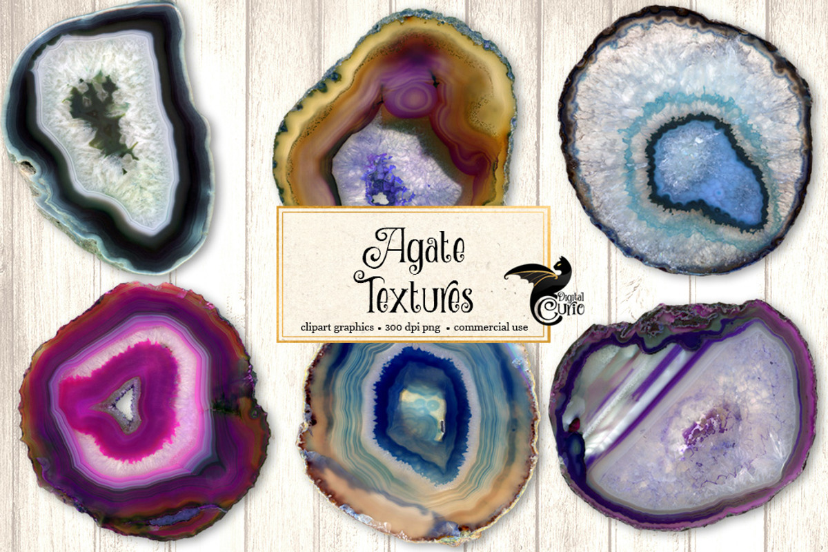 Agate Geode Textures, a Texture Graphic by Digital Curio