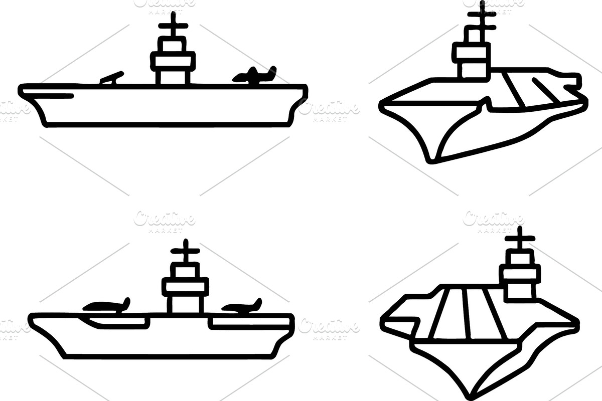 Vector illustration line icons, a Transportation Illustration by ZinetroN