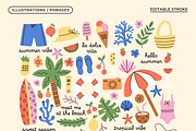Summer Time Vector Illustration Kit, an Object Graphic by semenova.sense (Thumbnail 2 of 13)