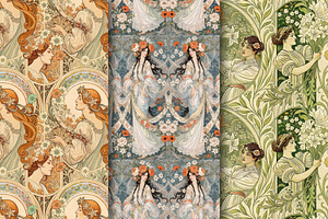 Art Nouveau pattern