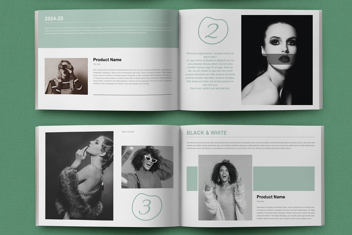 Fashion Look Book Design Template, a Magazine Template by MightyDesign (Photo 3 of 8)