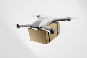 Delivery Drone Quadrocopter 3d Model