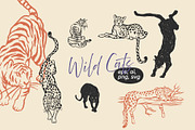 Jungle Cat Sketches, an Icon by Anastasiya Klempach (Thumbnail 1 of 10)