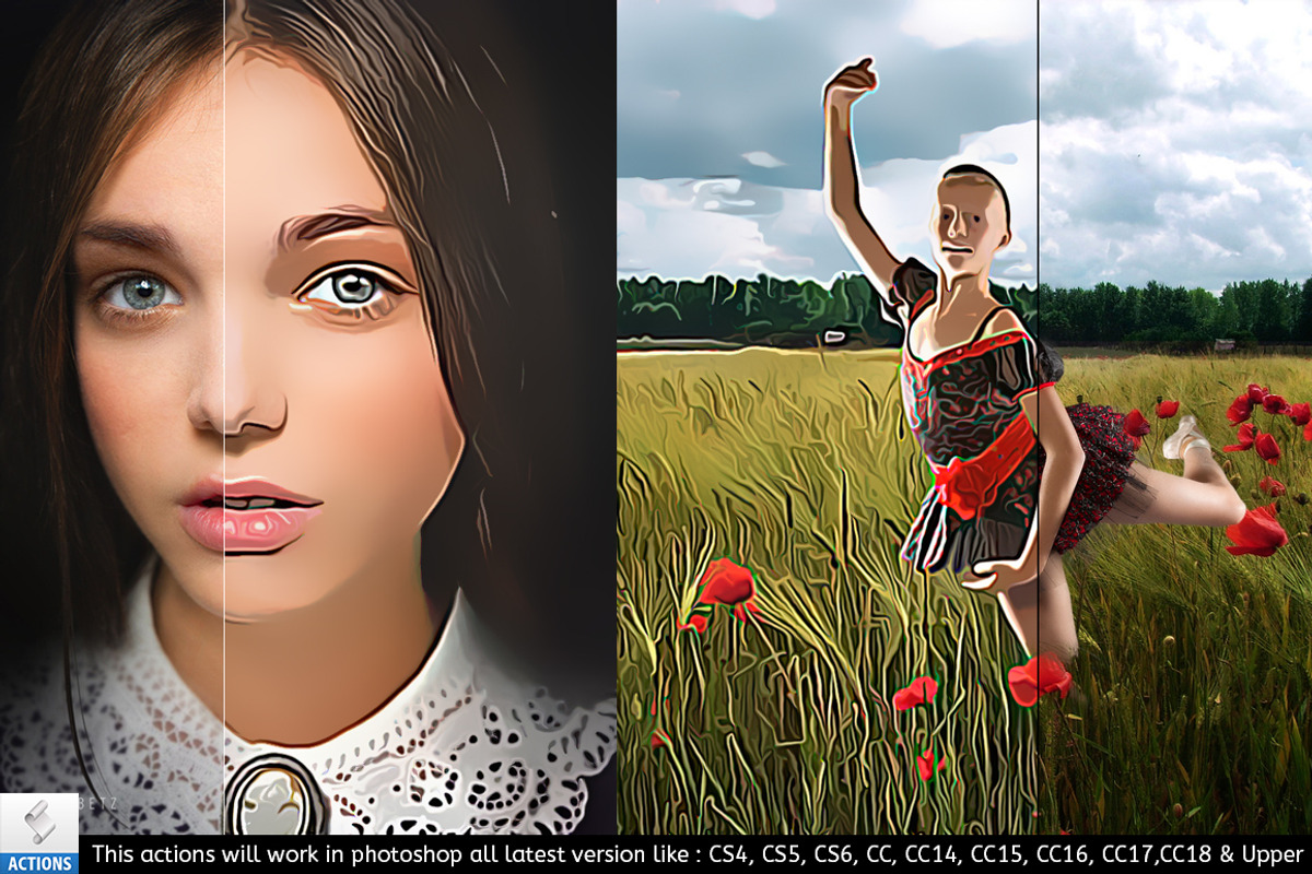 Unlimited HDR Oil Paint Action CC18+ preview 4
