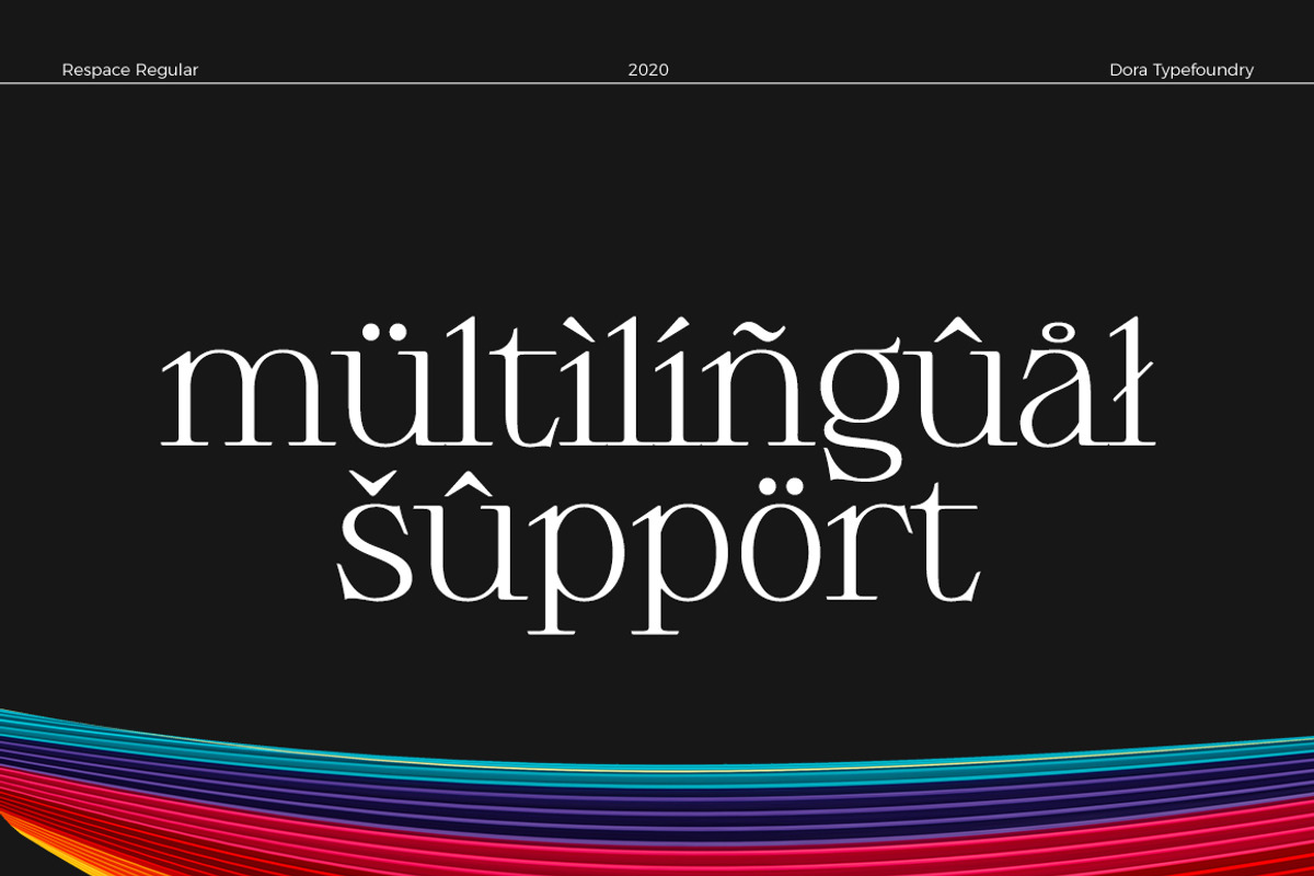 Respace, a Serif Font by Dora Typefoundry (Photo 19 of 21)