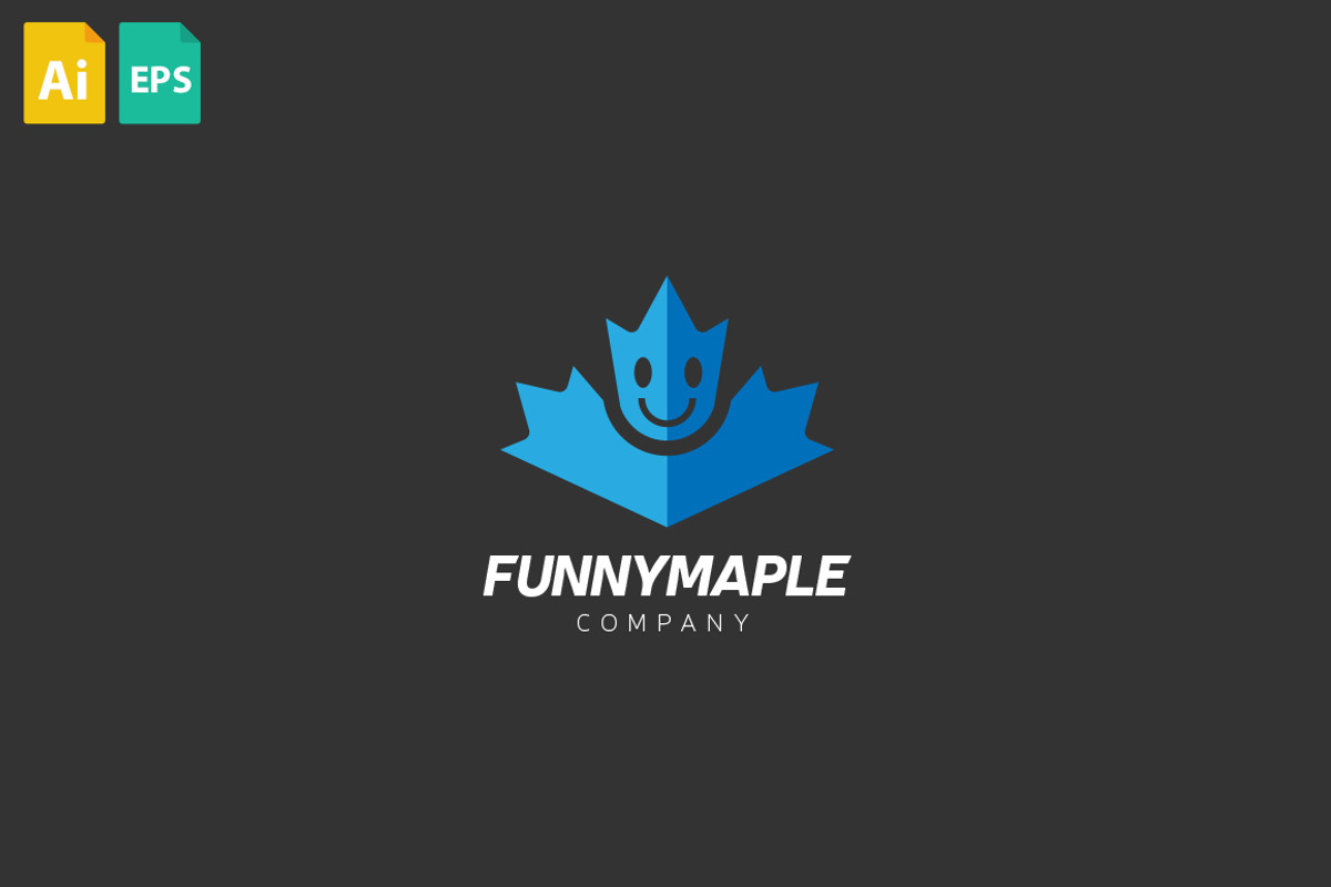 Funny Maple Logo, a Branding & Logo Template by Schneider Design Store (Photo 1 of 2)