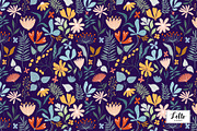 Floral seamless patterns set, a Pattern Graphic by Letto studio (Thumbnail 2 of 4)