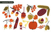 HELLO AUTUMN: clipart|border|pattern, a Seasonal Illustration by Elliko shop (Thumbnail 3 of 12)