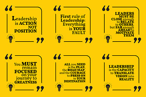 Nine motivational quotes. Set 11/55
