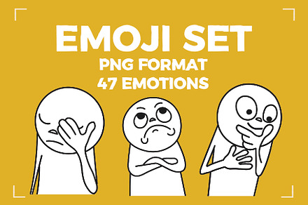 EMOJI SET (47 funny emotions), an Emoji Icon by Bonfloret Studio