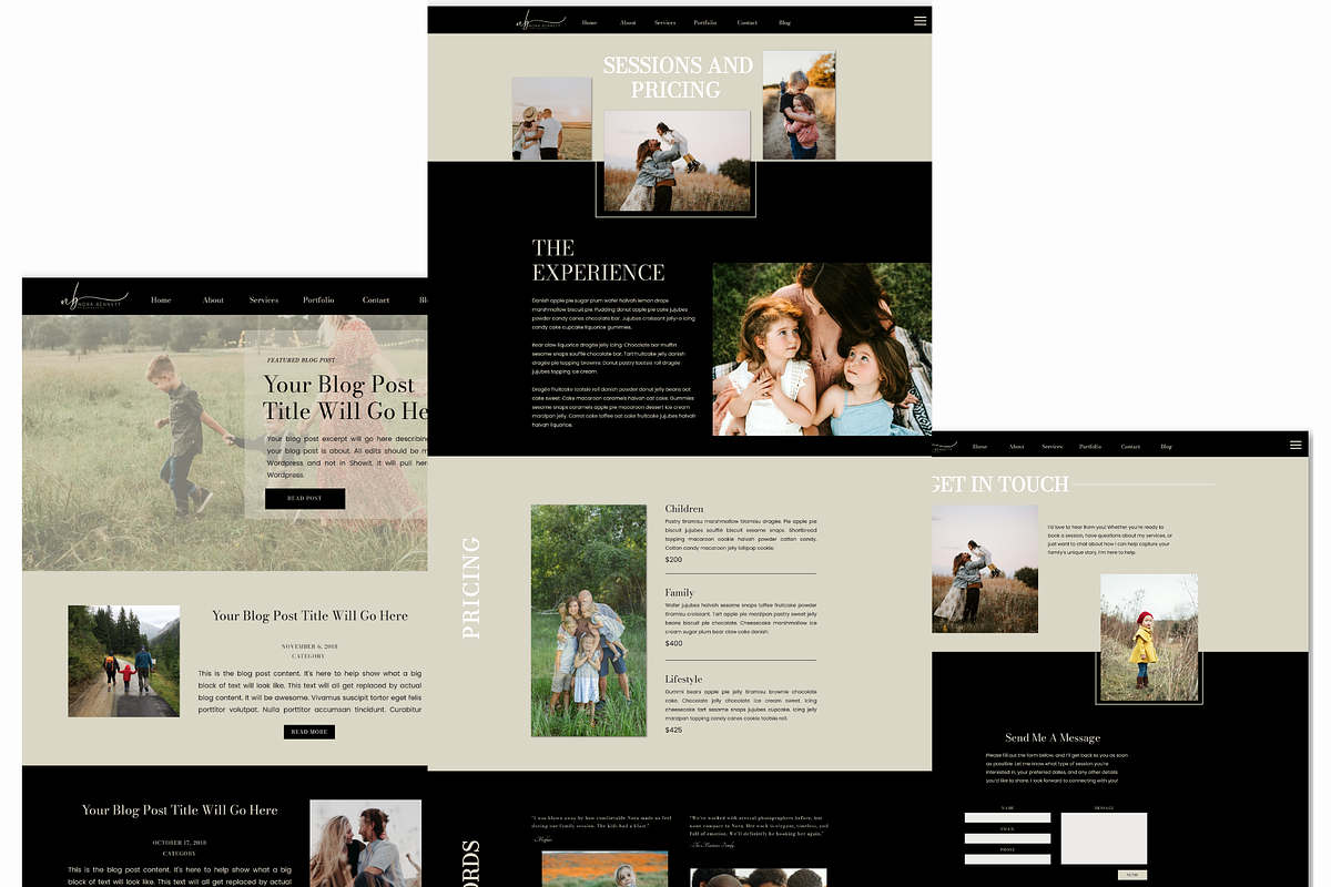 Showit Photography Website Template, a WordPress Template by Sara Martin Designs (Photo 5 of 6)