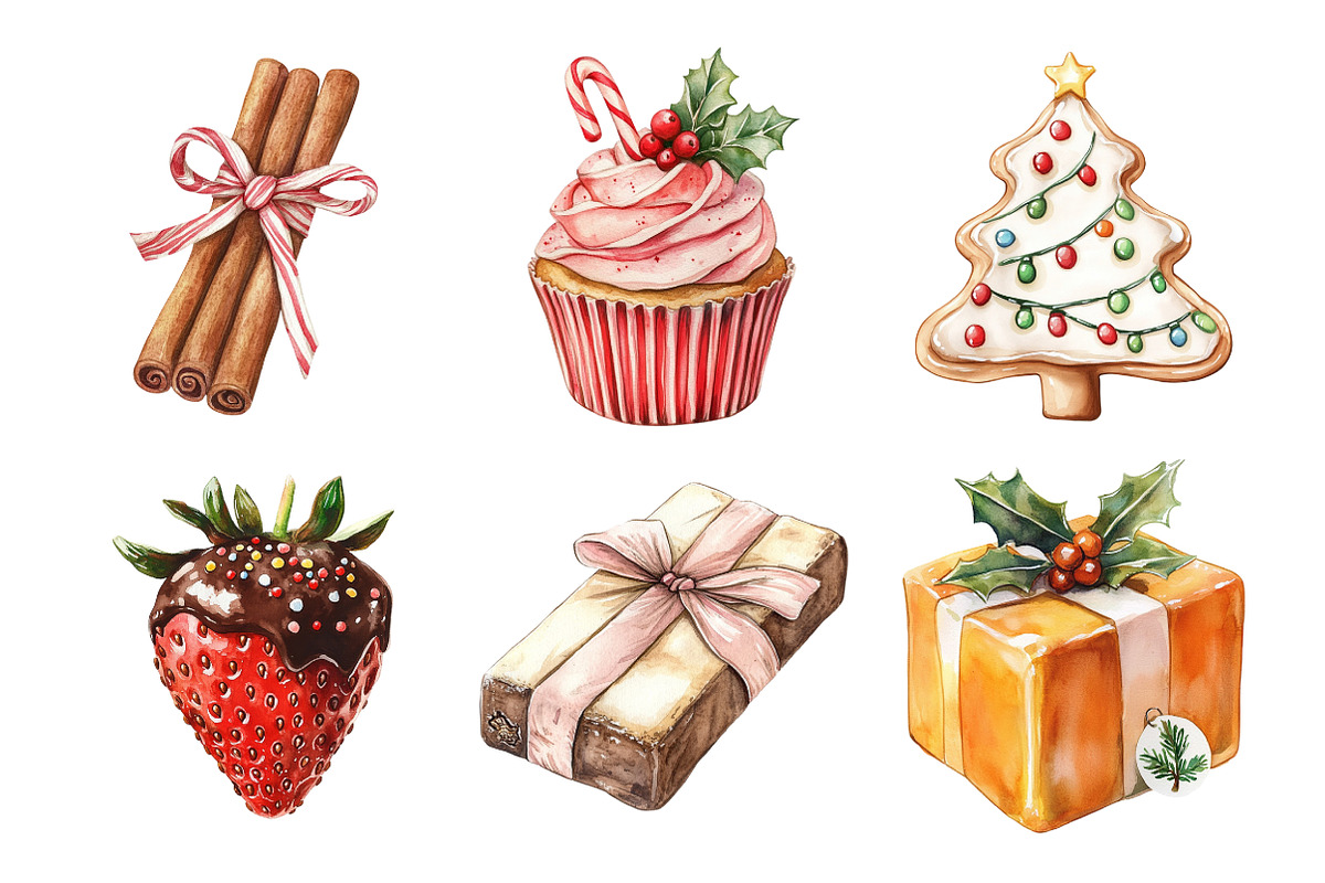 Christmas Candy Sublimation Clipart, an Illustration by Daily.Designs (Photo 2 of 5)