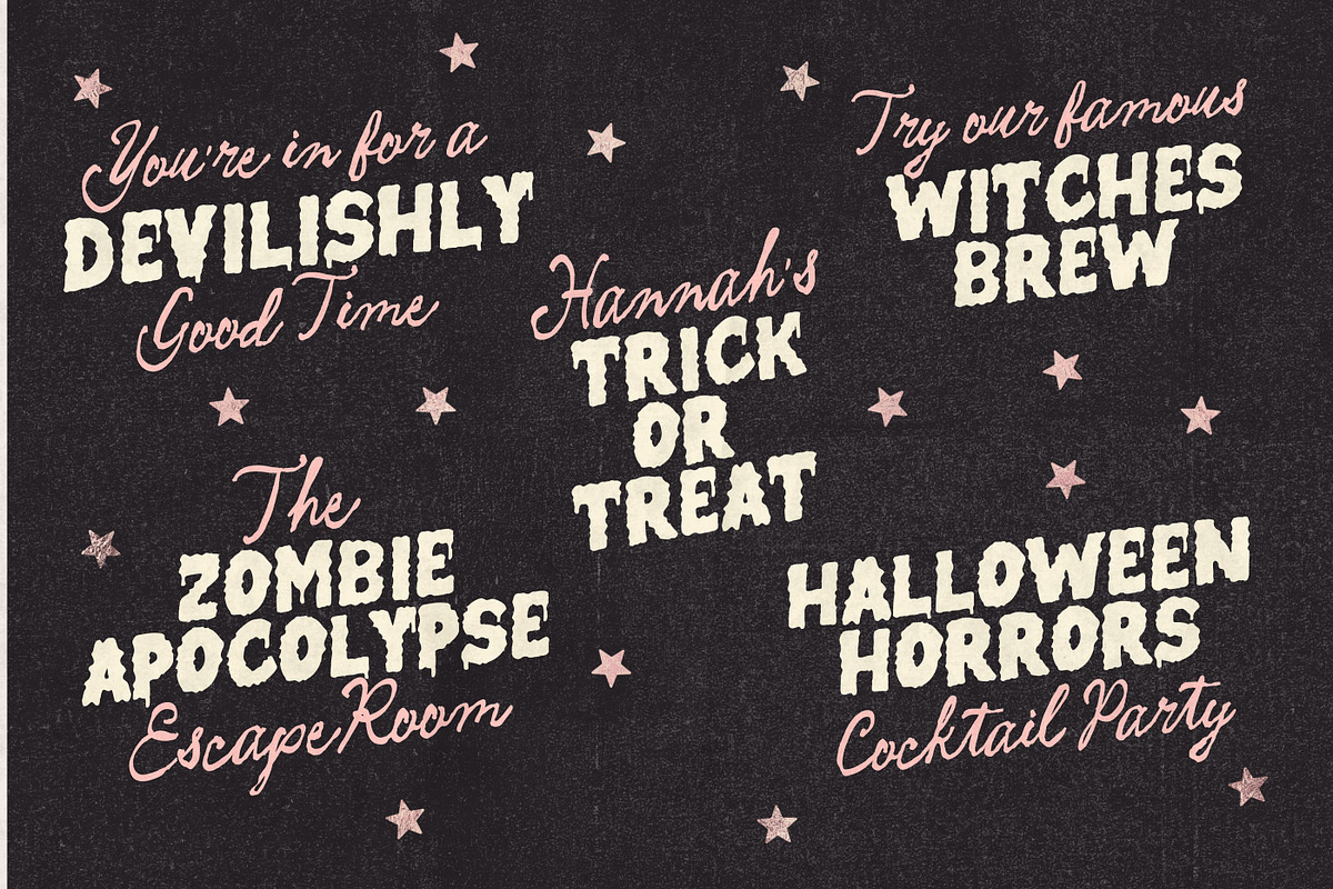 Monsta Mash Font Duo, a Handwritten Font by Nicky Laatz (Photo 2 of 16)