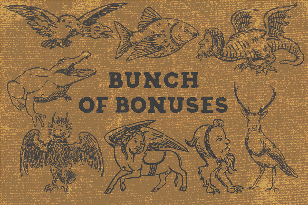 Hand-Drawn Medieval Vector Bundle, a Decorative Illustration by Rusted Works (Photo 6 of 7)