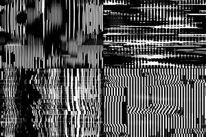 20 Seamless Broken B/W TV Patterns