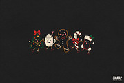 Cute Retro Christmas Characters, an Object Graphic by SharpMarketplace (Thumbnail 1 of 4)