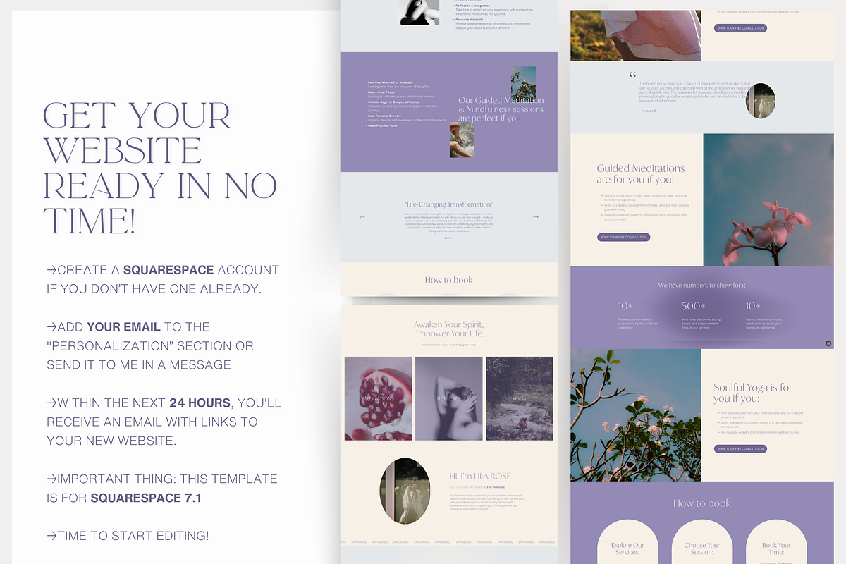 Spiritual Coach Squarespace Website, a Squarespace Template by Story Native (Photo 9 of 10)
