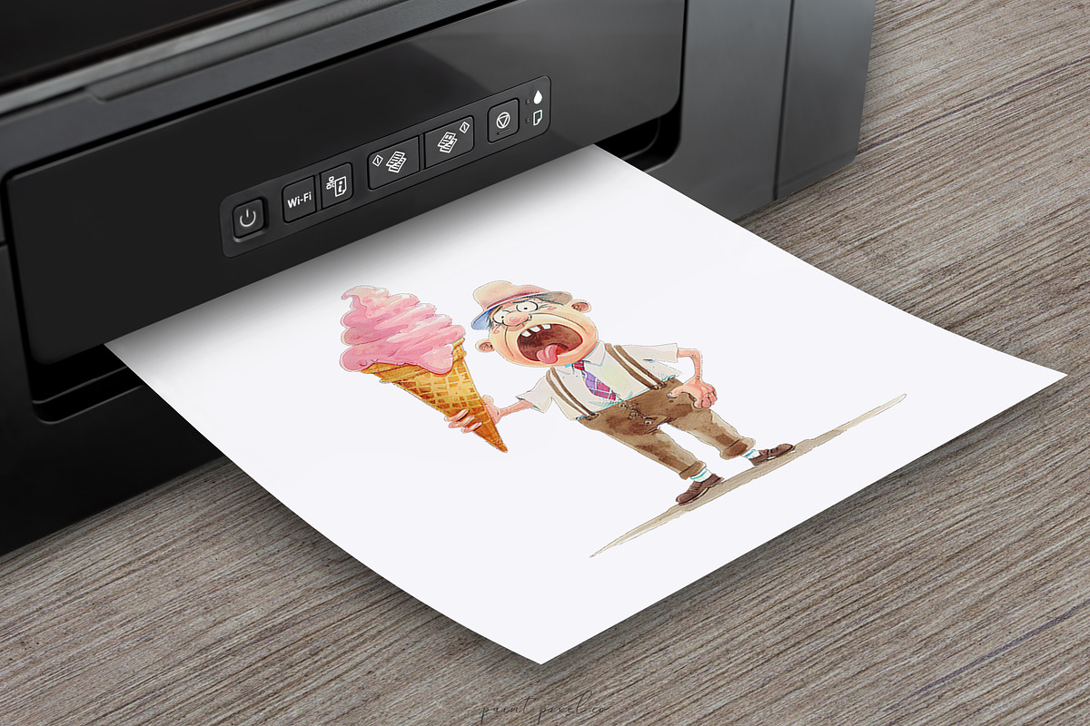 Whimsical People Clipart Bundle, a Person Illustration by PaintPixelCo (Photo 5 of 15)