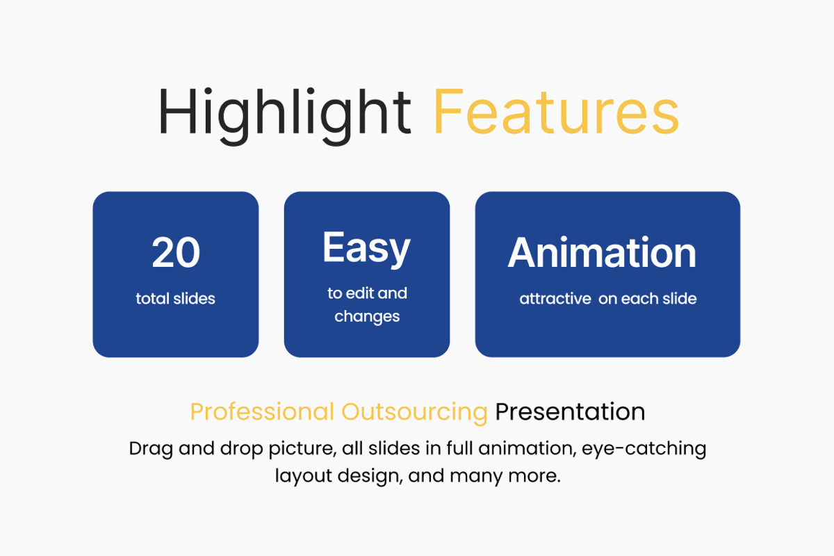 Professional Outsourcing PowerPoint, a Presentation Template by Loin Studio (Photo 2 of 4)