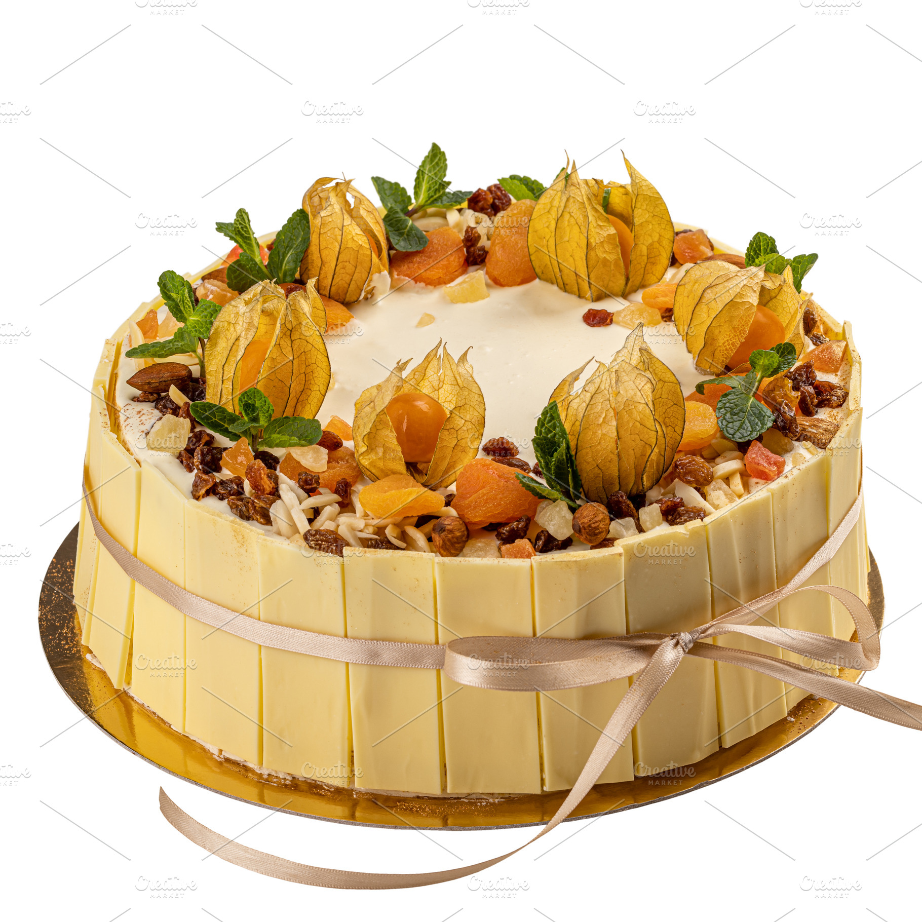 White chocolate cake, a Background Photo by Grafvision photography