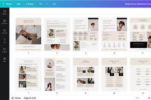 Media Kit Canva Template