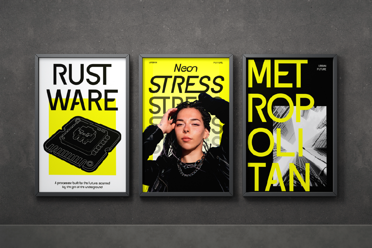 Groonex, a Sans Serif Font by Burntilldead (Photo 8 of 10)