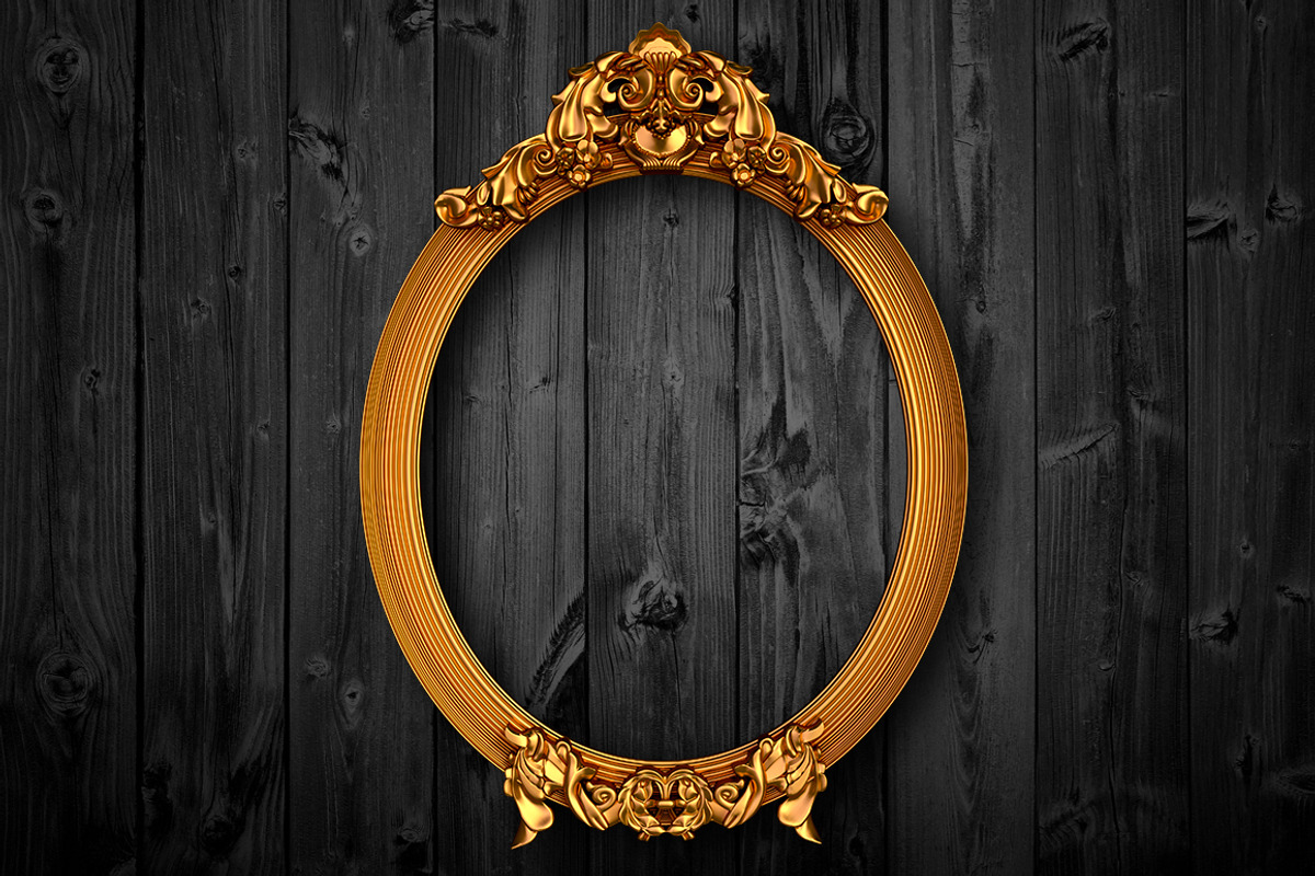 HI-RES VINTAGE OVAL FRAMES, an Object Graphic by 3DSTORE (Photo 2 of 7)