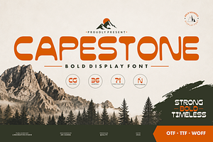 Capestone- A Bold Display Font