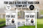 Real Estate for Sale Yard Signs, a Marketing Template by CreativeVinesStore (Thumbnail 1 of 5)