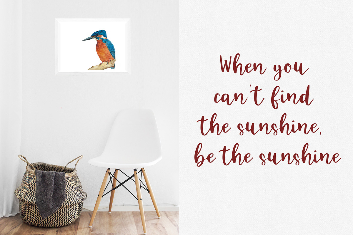 Kingfisher, bouncy font, a Script Font by Art pages (Photo 4 of 6)