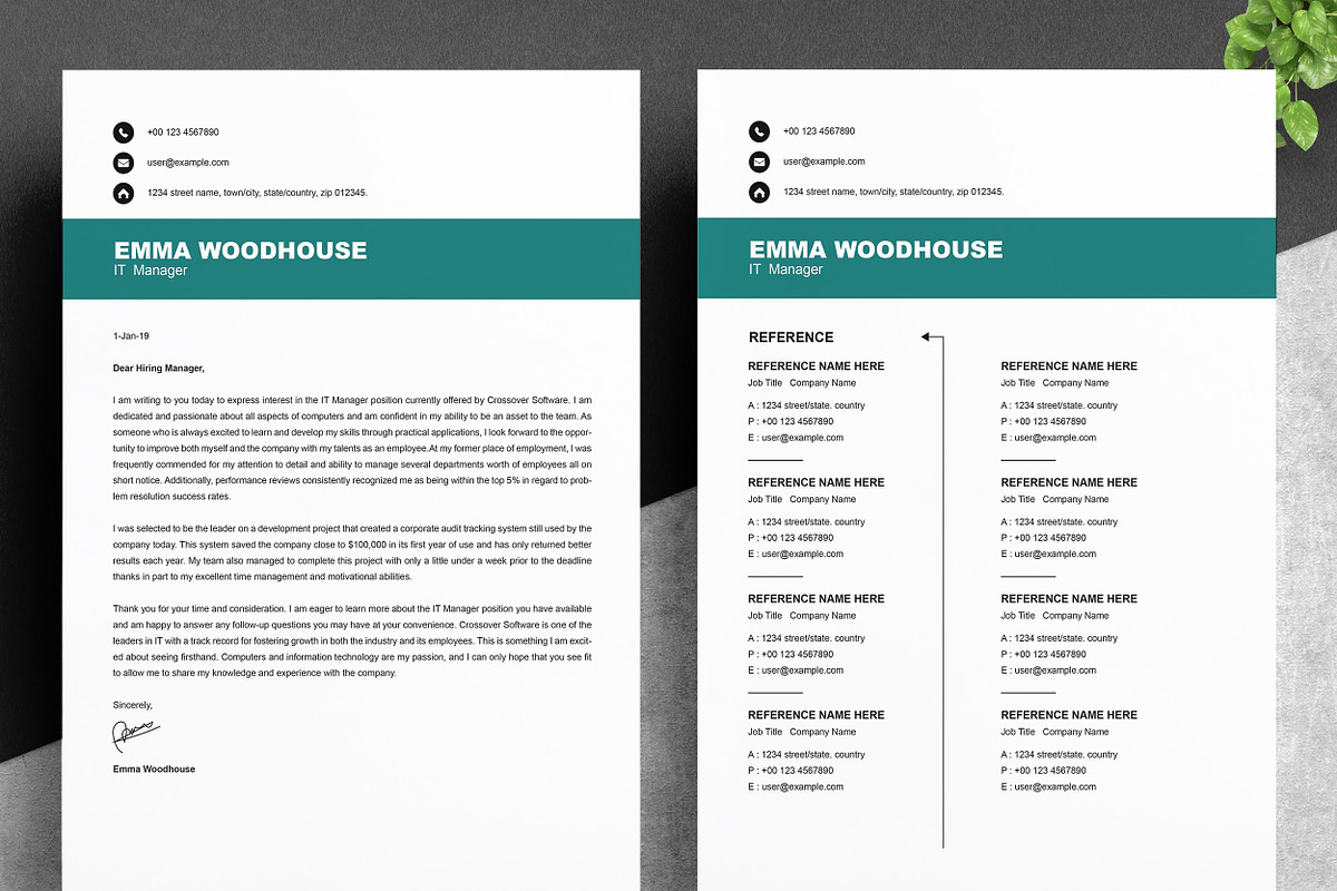 Designer Resume & Portfolio Combo, a Resume Template by ResumeInventor (Photo 3 of 7)