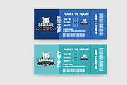 Sports Ticket Card. Baseball ticket, a Print Template by Kazi Hossain (Thumbnail 2 of 4)