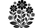 Black Wildflower Bouquet Set, an Object Graphic by jahid234 (Thumbnail 10 of 13)
