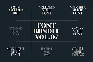 Font Bundle Vol.07 - 8 Premium Fonts
